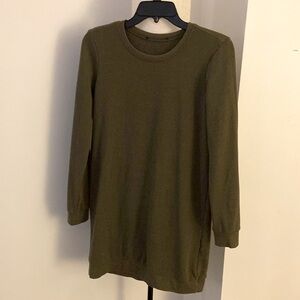 5 for $30! Sweater dress 3/4 sleeve military green women’s small